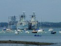 Boats and ships in Portsmouth harbor