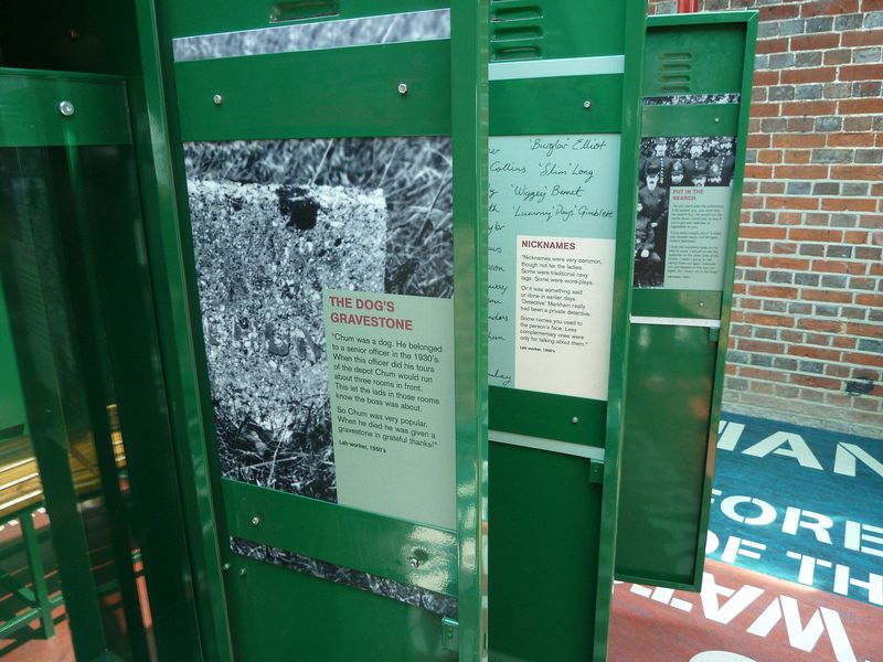 Old lockers are now exhibits