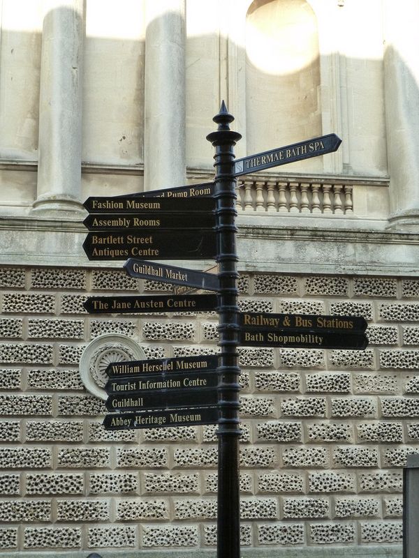 Signs to the sites