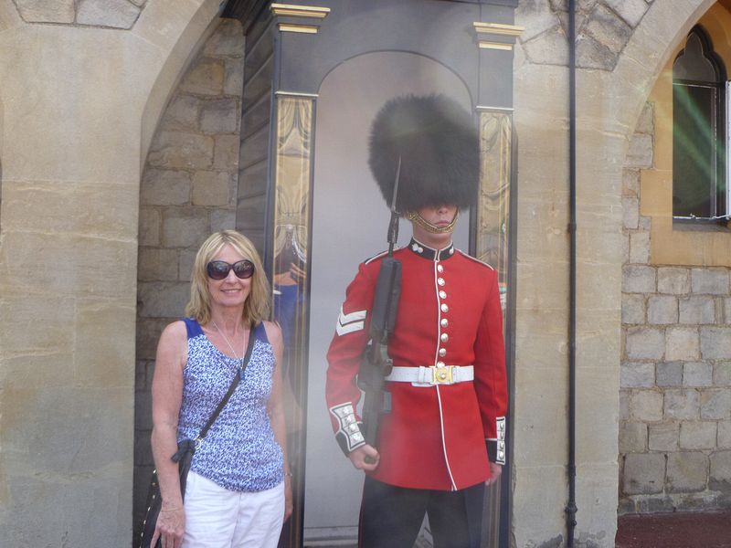 Eloise with a Royal Guard