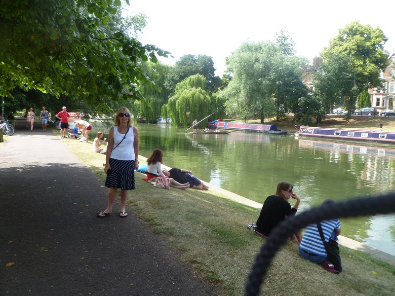 Watching the punters on the river