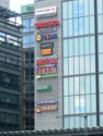 Store signs at a shopping center