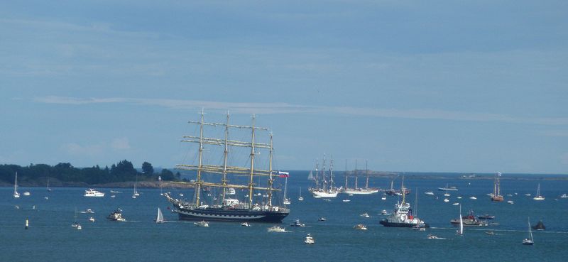 The tall ships leaving Helsinki