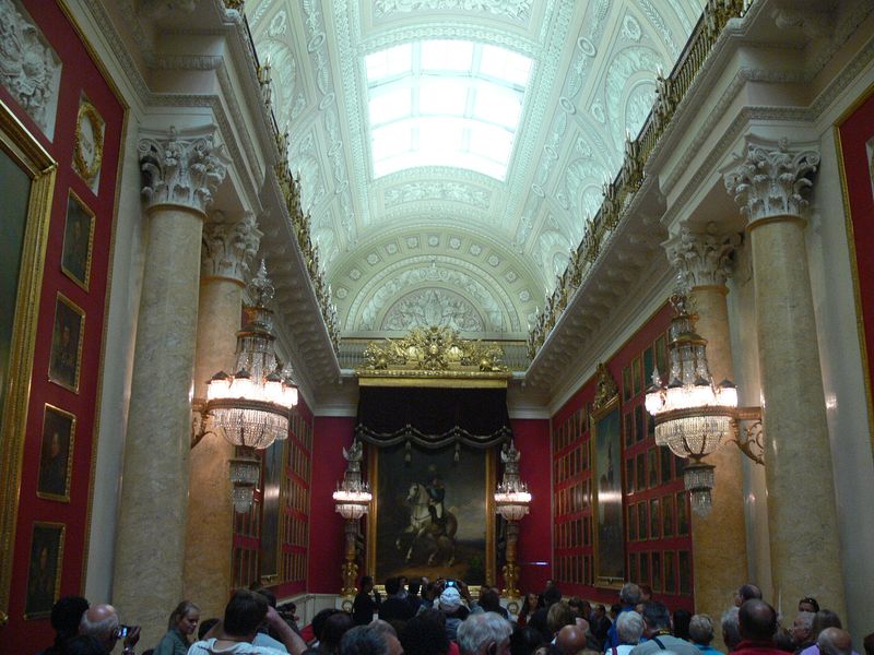 A room full of military portraits