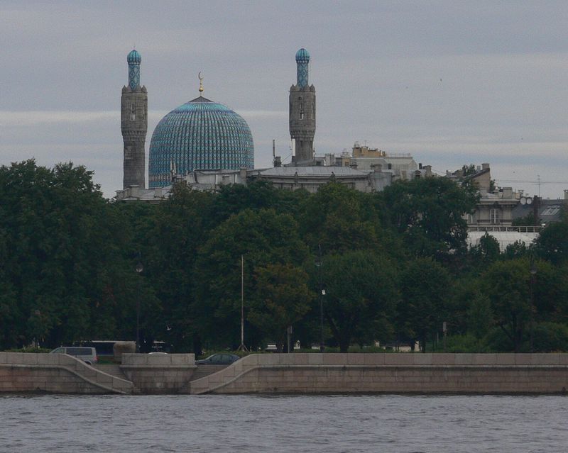 Blue dome of a mosque