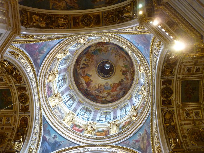 Looking up at the dome