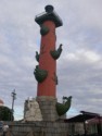 Rostral column acts as a light house along the river