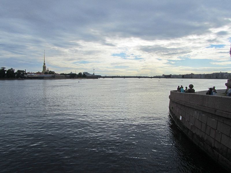 The Neva River is a big river