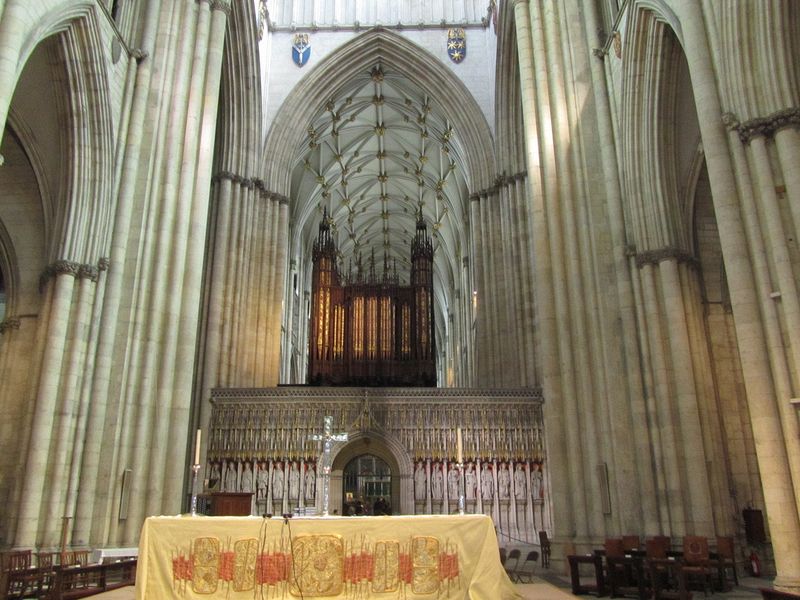 Altar and organ