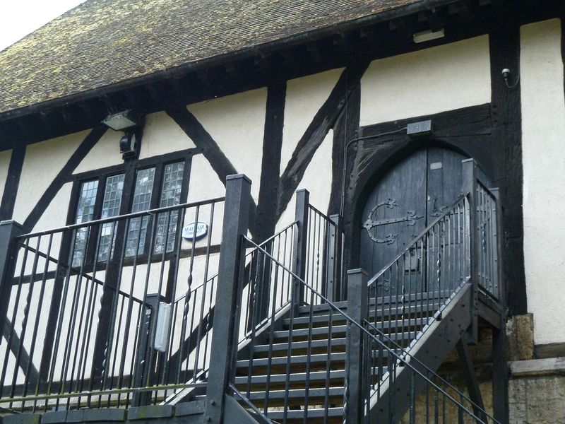 Door to the Hospitium which is now rented out