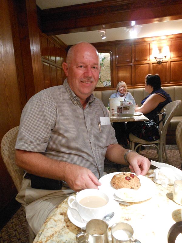 Pete loves his Yorkshire Fat Rascal scone