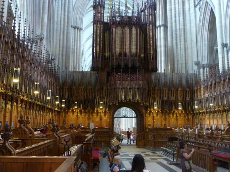 The choir area