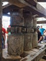 Old sugar cane press at the Brugal rum factory