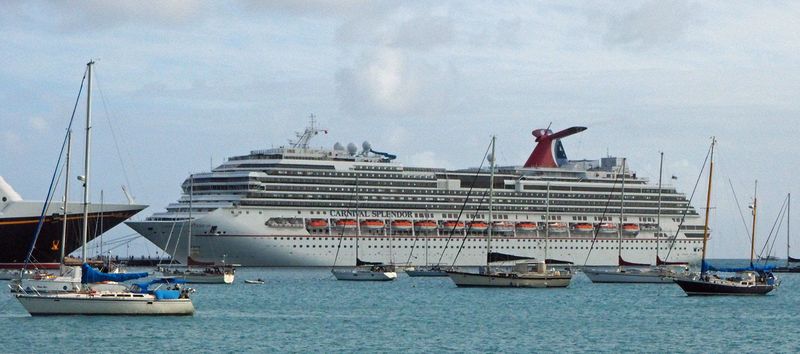 Carnival Splendor in Long Bay, US Virgin Islands