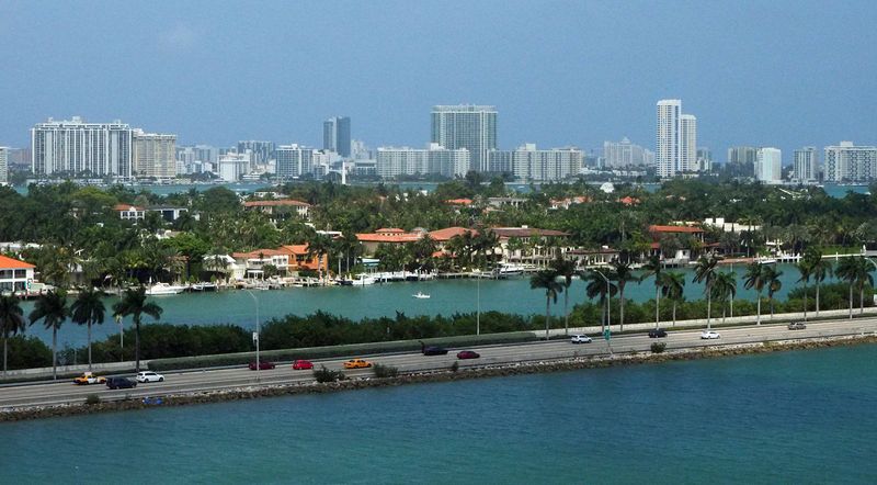 MacArthur Causeway and Palm Island