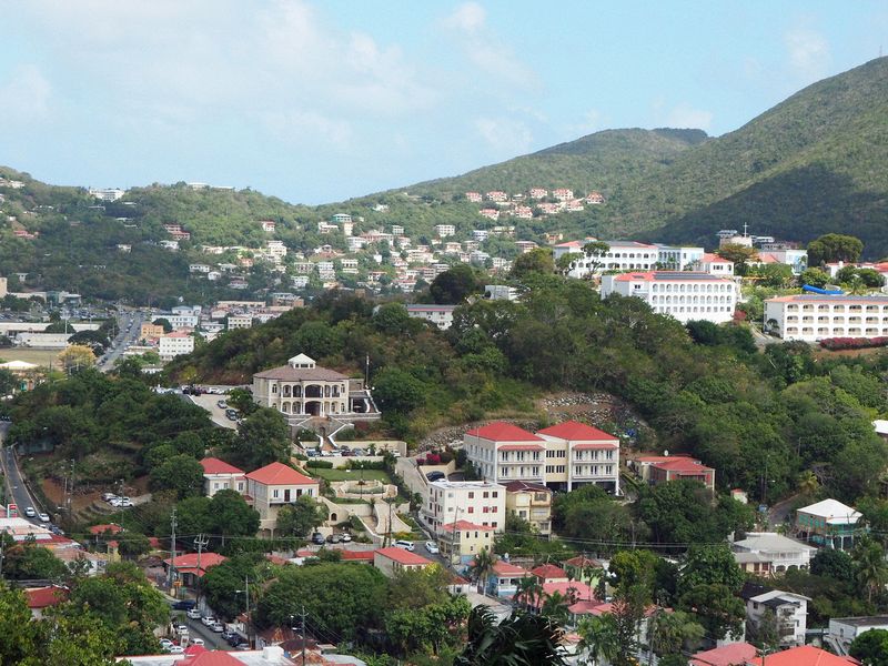 Hillside buildings