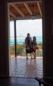 June and Jessica on a balcony