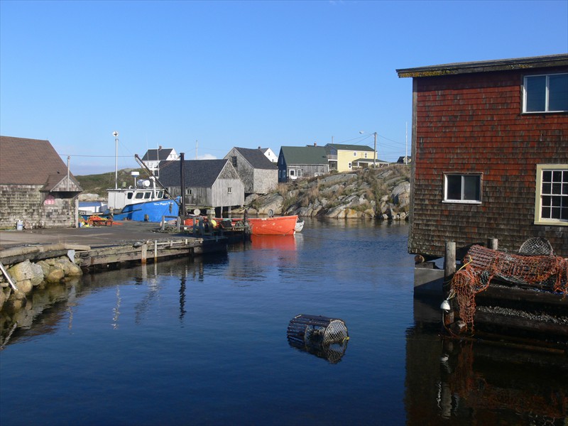 Lobster trap in the cove