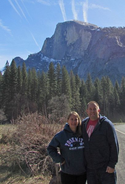 Jen and Dave with Half Dome in the background