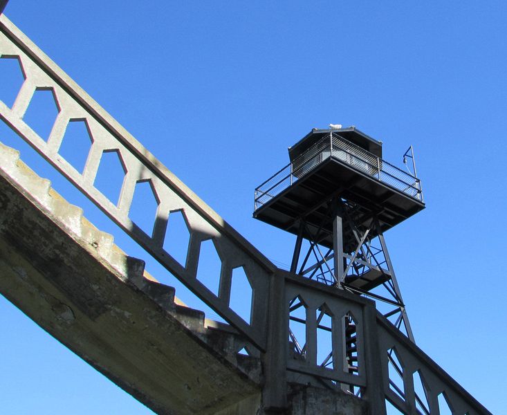 Stairs and guard tower