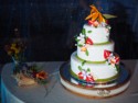 Another view of the wedding cake