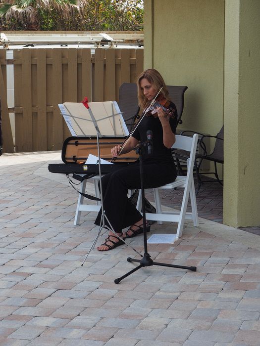 Violin music before the wedding