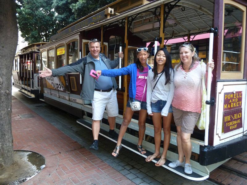 On the cable car