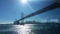 Back under the Bay Bridge as we head back after the air show