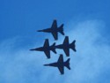 Blue Angels fly overhead