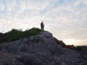 Matt and Cora at the top of the big rock