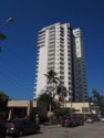 One of the many high-rise buildings along the beach