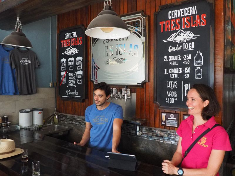 And a final stop at the Cerveceria Tres Islas microbrewery