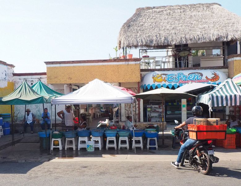 Another view of the shrimp market