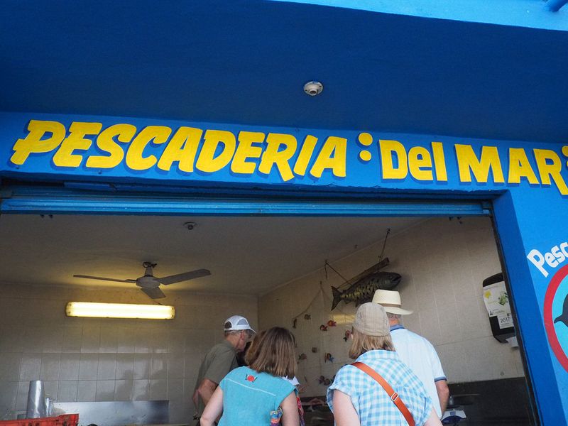 Next we visit the Pescaderia del Mar