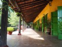 Veranda on one of the distillery buildings