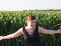 Jessica in front of the corn field 1