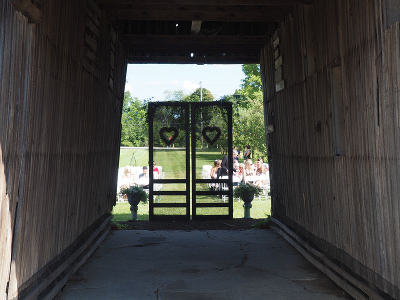 Rear view of backdrop