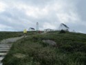 Climbing the steps to the lighthouse