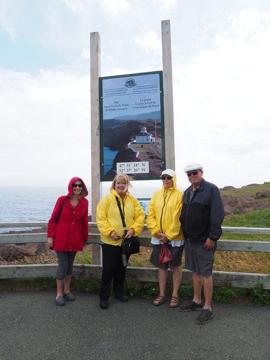 Eloise, Linda, June, and Livingston at the easternmost point