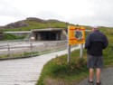 Livingston looks at the old WW2 gun battery