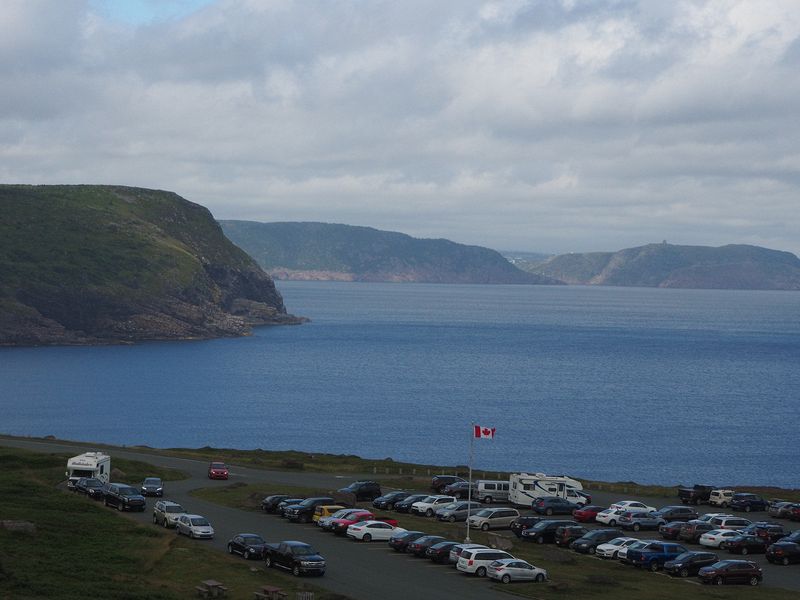 Looking back at the headlands