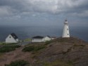 Looking back at the new lighthouse and buildings