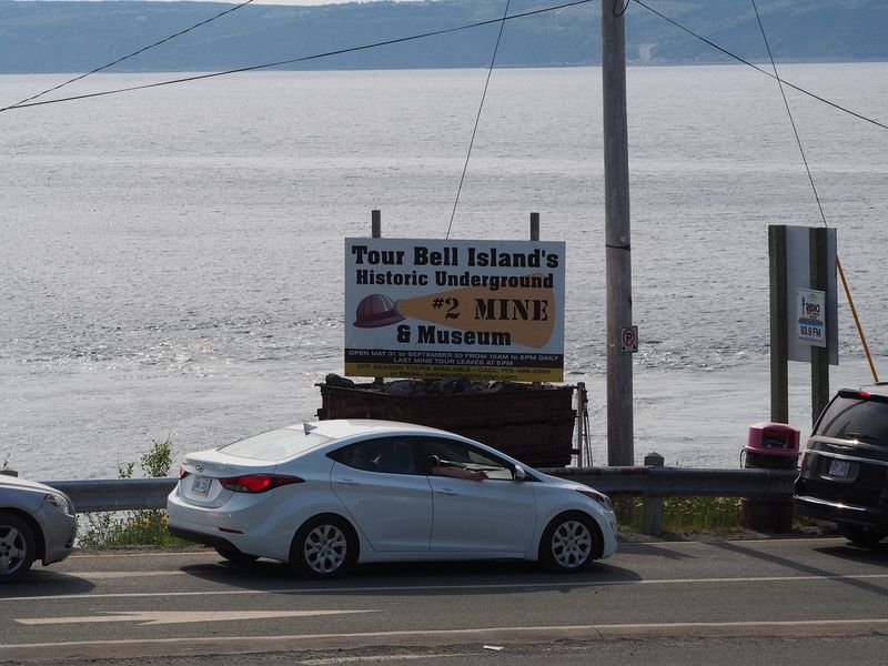 Cars waiting for the Bell Island Ferry