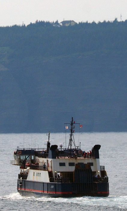 The ferry leaves for Bell Island