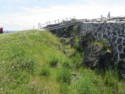 Bridge over the rock wall of the castle