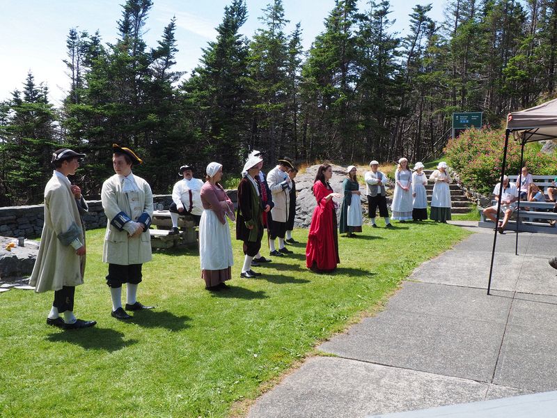 Reenactment at Castle Hill