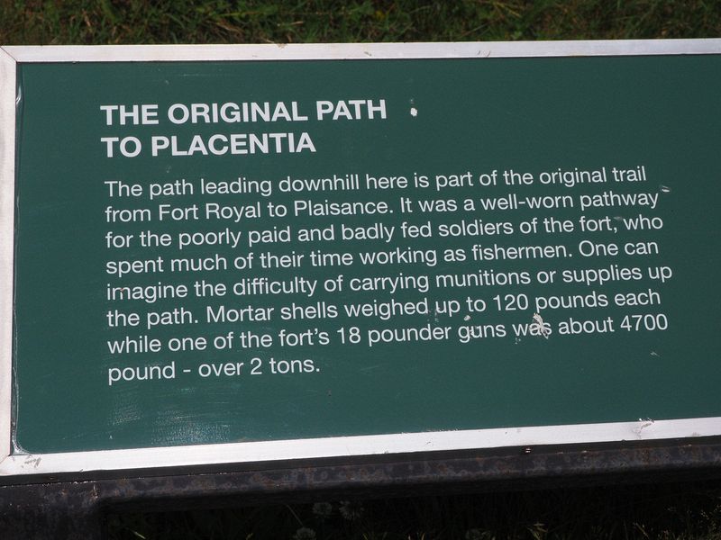 Sign about the path