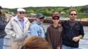 Livingston, Roger, Dylan, and Joel on another boat tour