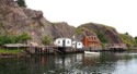 Fishing shacks towards the south