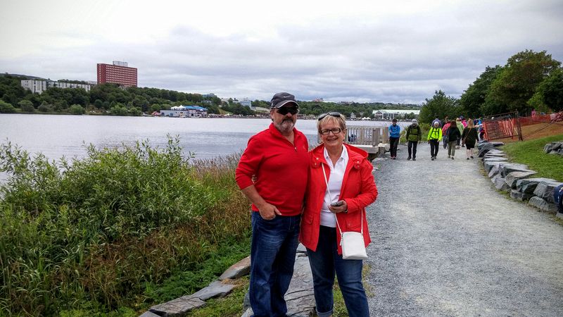 Roger and Donna at Quidi Vidi Lake